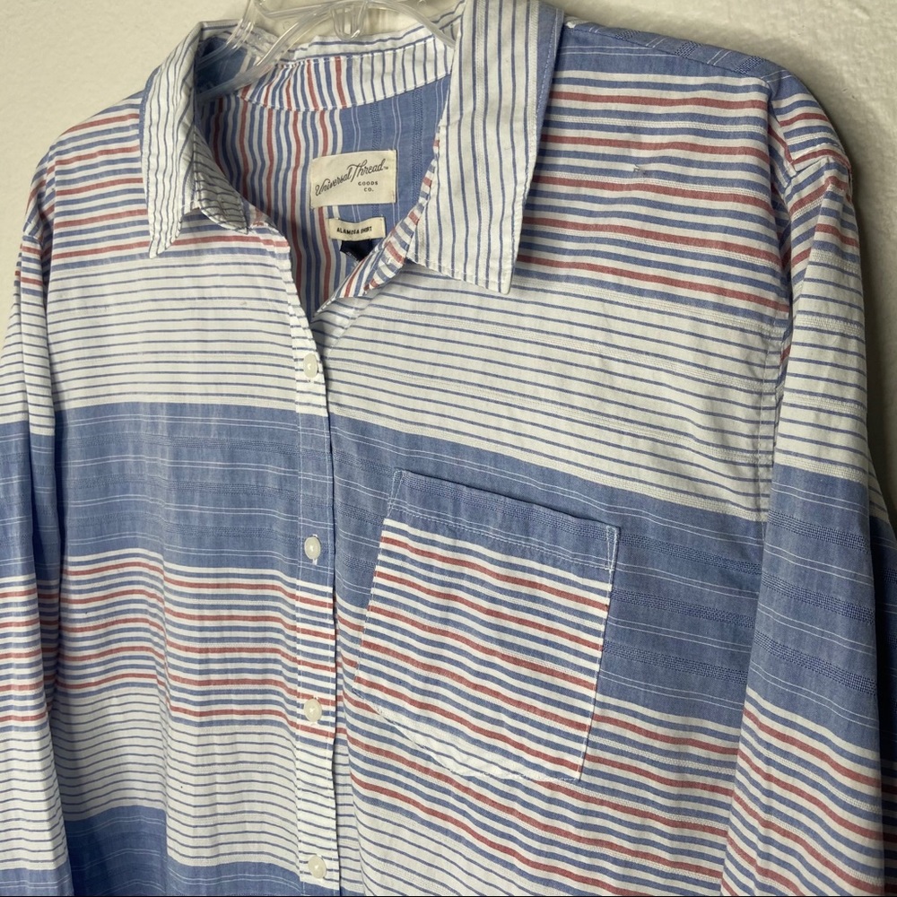 Universal Thread Button Down Striped Alamosa Shirt